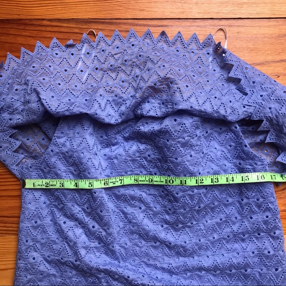 Kensie Periwinkle Blue Eyelet Dress, NWT, M - Picture 8 of 14